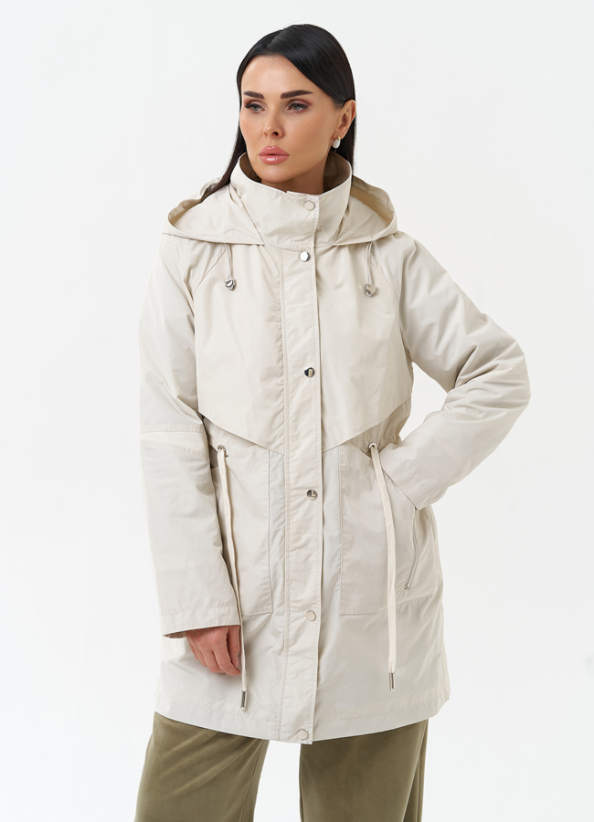 фото Плащ женский с капюшоном модель № 30041