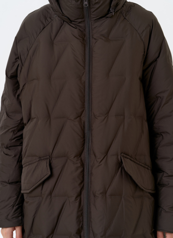 Женское свободное пальто с капюшоном