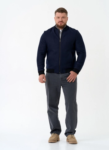 Мужское укороченное пальто бомбер
