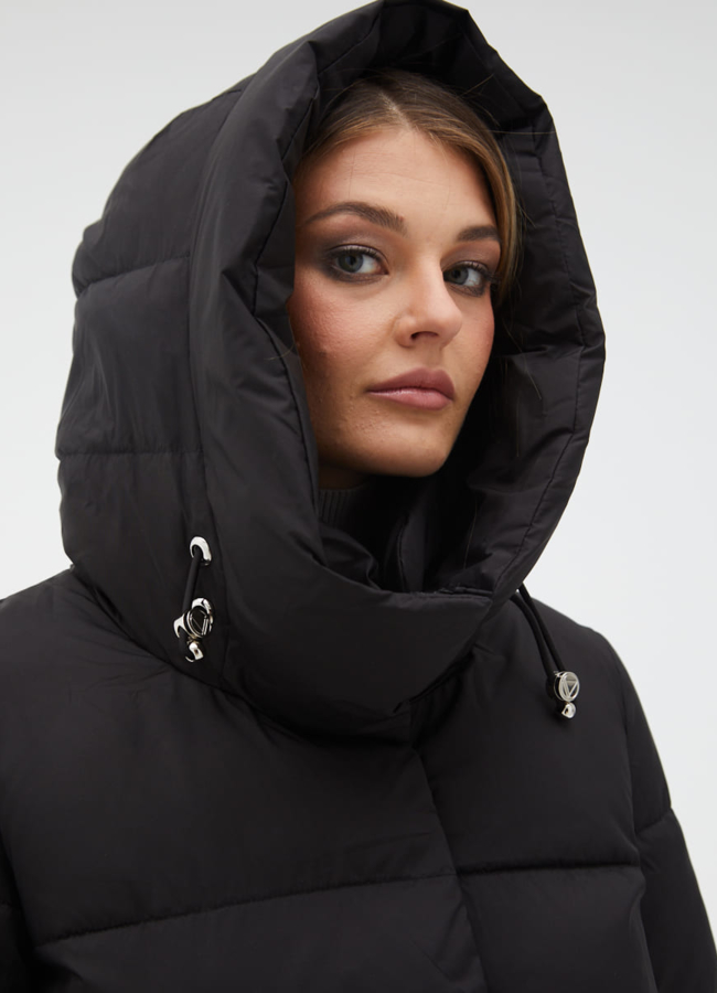 Женский пуховик с капюшоном модель № 31146 универмаг малина