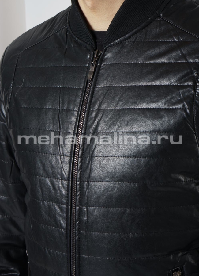 Куртка бомбер из эко кожи модель № 820 в рассрочку