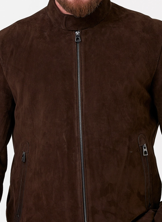 Мужская куртка из натуральной замши фото